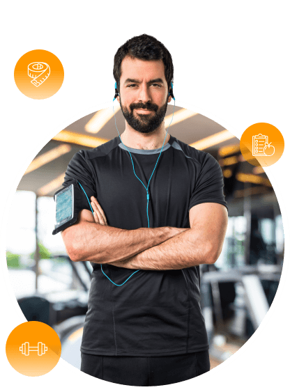 Imagem de um homem que pratica atividades fisicas